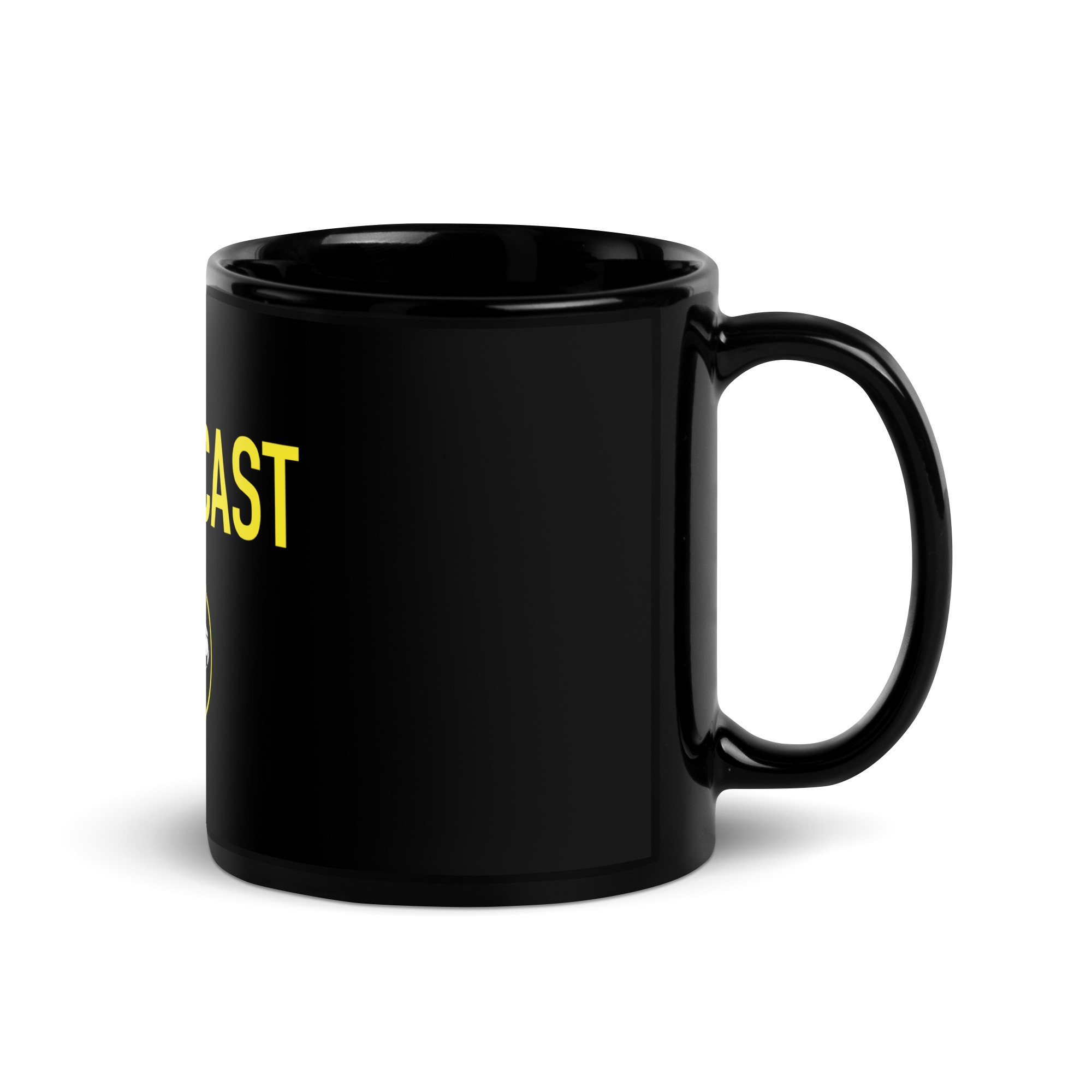 The Sports Cast Black Glossy Mug - Image 3