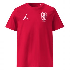 Brasil/Brazil Red Jersey - Jumpman logo Tee