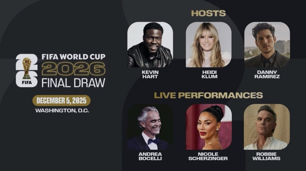 FIFA Announces Star-Studded Hosts and Performers for World Cup 2026 ...