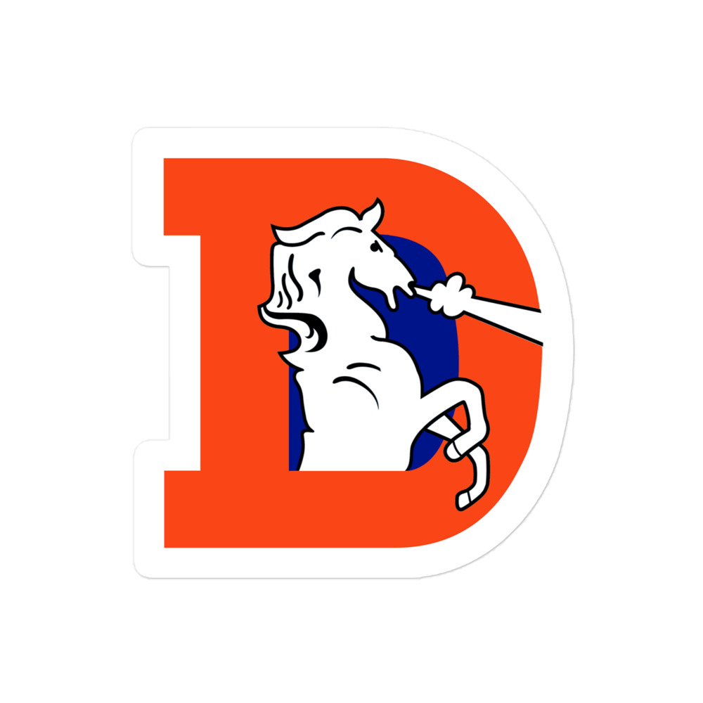 Vintage Denver Broncos stickers - Image 2