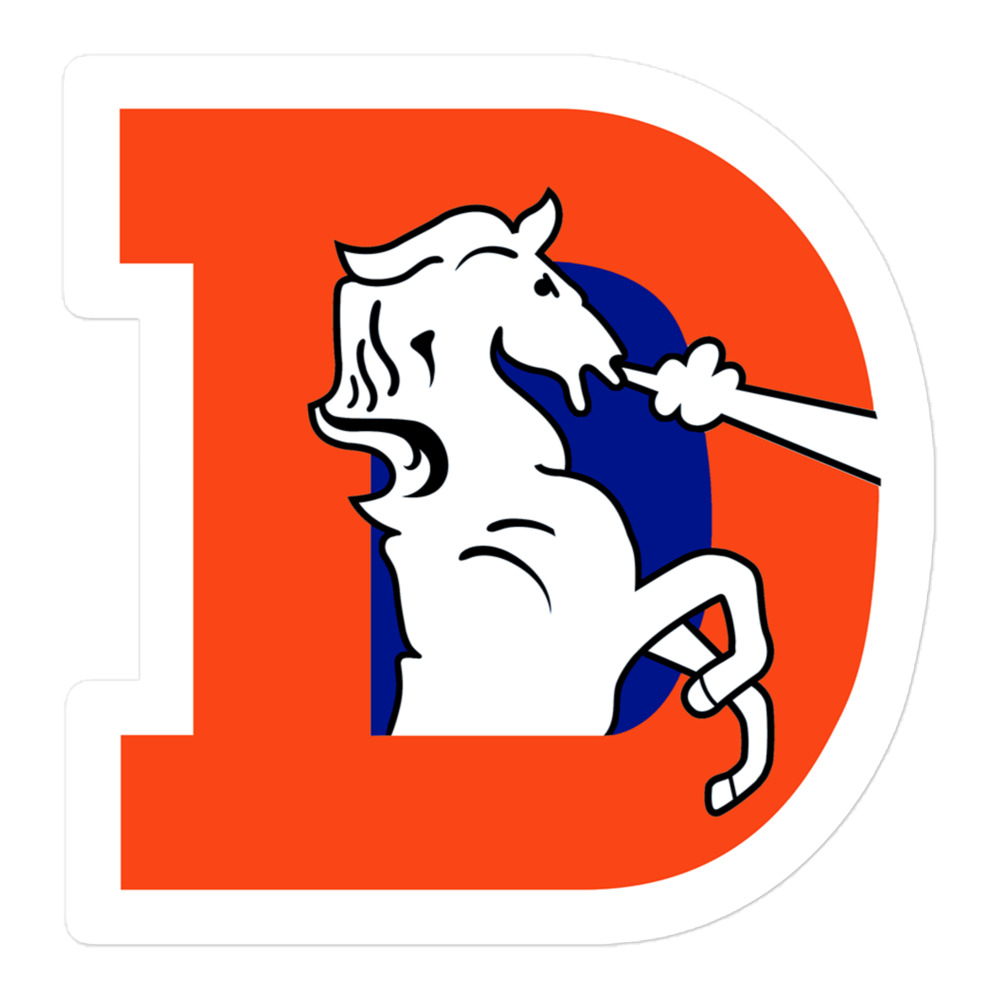 Vintage Denver Broncos stickers - Image 3